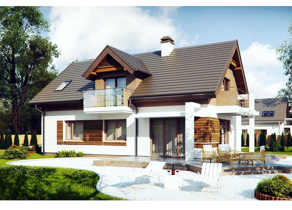 Budynek z poddaszem użytkowym